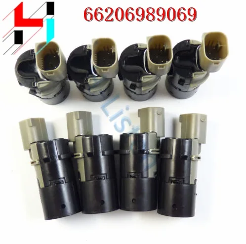 4 Pcs Car Parktronic PDC Front Rear Parking Sensor for 520 525 530 535 540 M5 X3 X5 E39 E53 E83 66206989068 66206989069