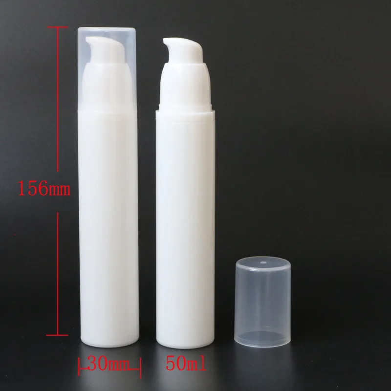 Free shipping - 30ml white airless bottle,cosmetic package,cosmetic container,pump bottle