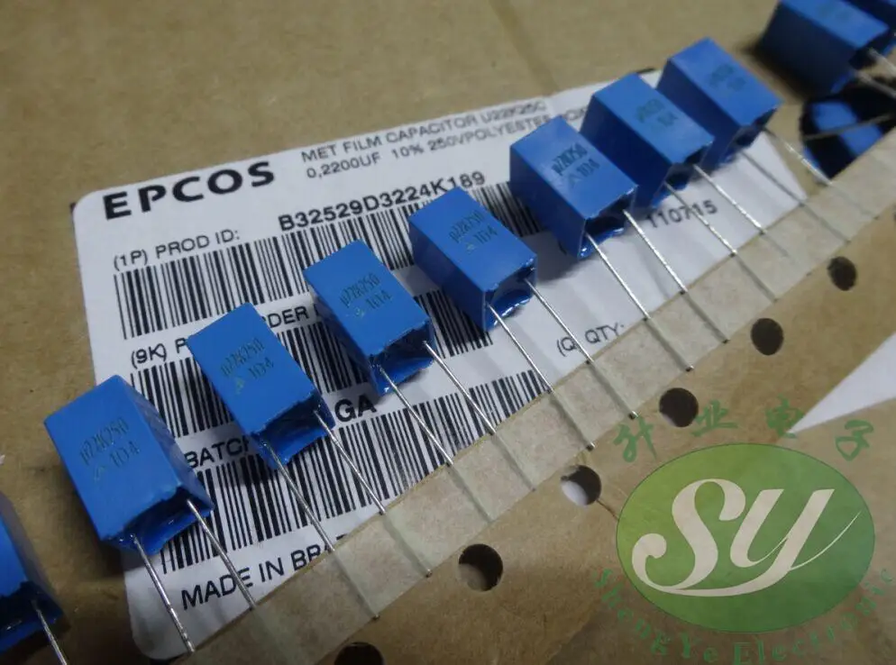 2019 hot sale 20PCS/50PCS EPCOS 0.22uf/250v 220nf u22 224 new 5MM film capacitor B32529D3224K free shipping