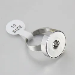 New JZ0018 Simple 316L stainless steel snap rings 4 size fit 18MM snap buttons DIY fittings wholesale