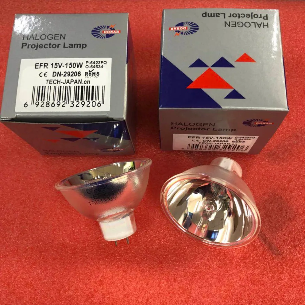 

2pcs,HLX 64634 Xenophot 15V150W GZ6.35 EFR bulb microscope 15v 150w MR16 optical lamp
