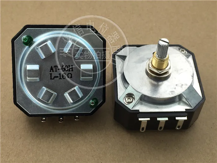 

Taiwan 16 Euro Potentiometer AT-50HL 16R Treble Attenuator Handle 20MM Divider