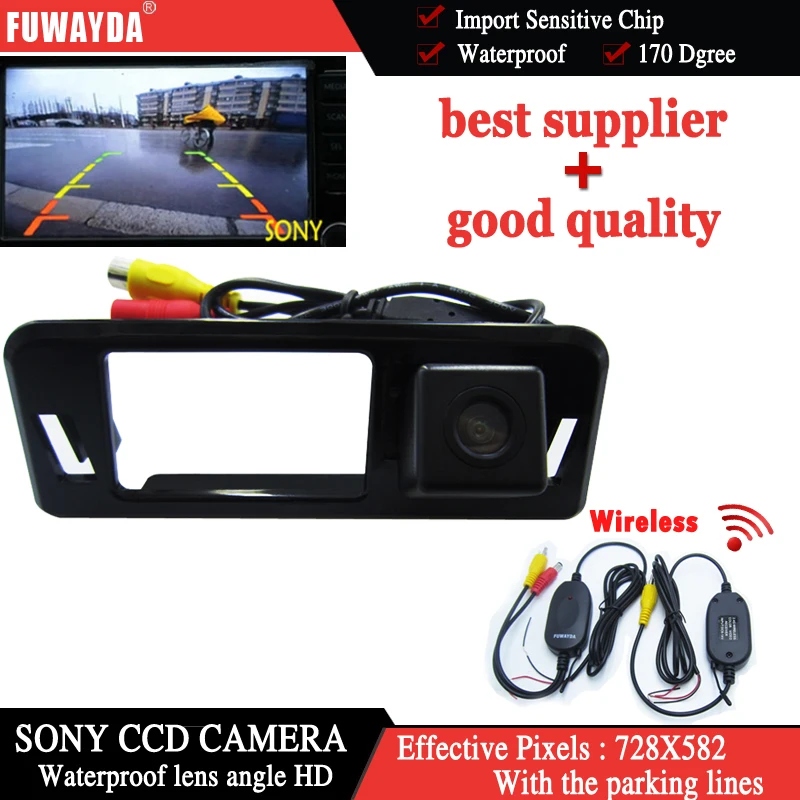 

FUWAYDA Wireless CCD Chip Sensor Special Car Rear View Reverse Backup Mirror Image DVD GPS NAV CAMERA for Subaru XV HD