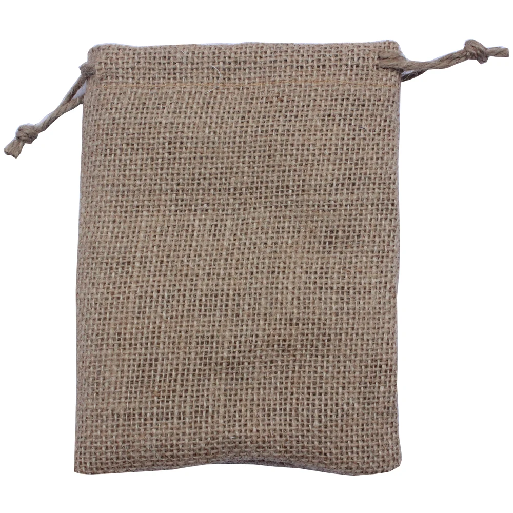 (10pcs/lot) large 25x30cm/10x12 inch 100% natural jute drawstring gift package pretty jute bag pouches one line customize & logo