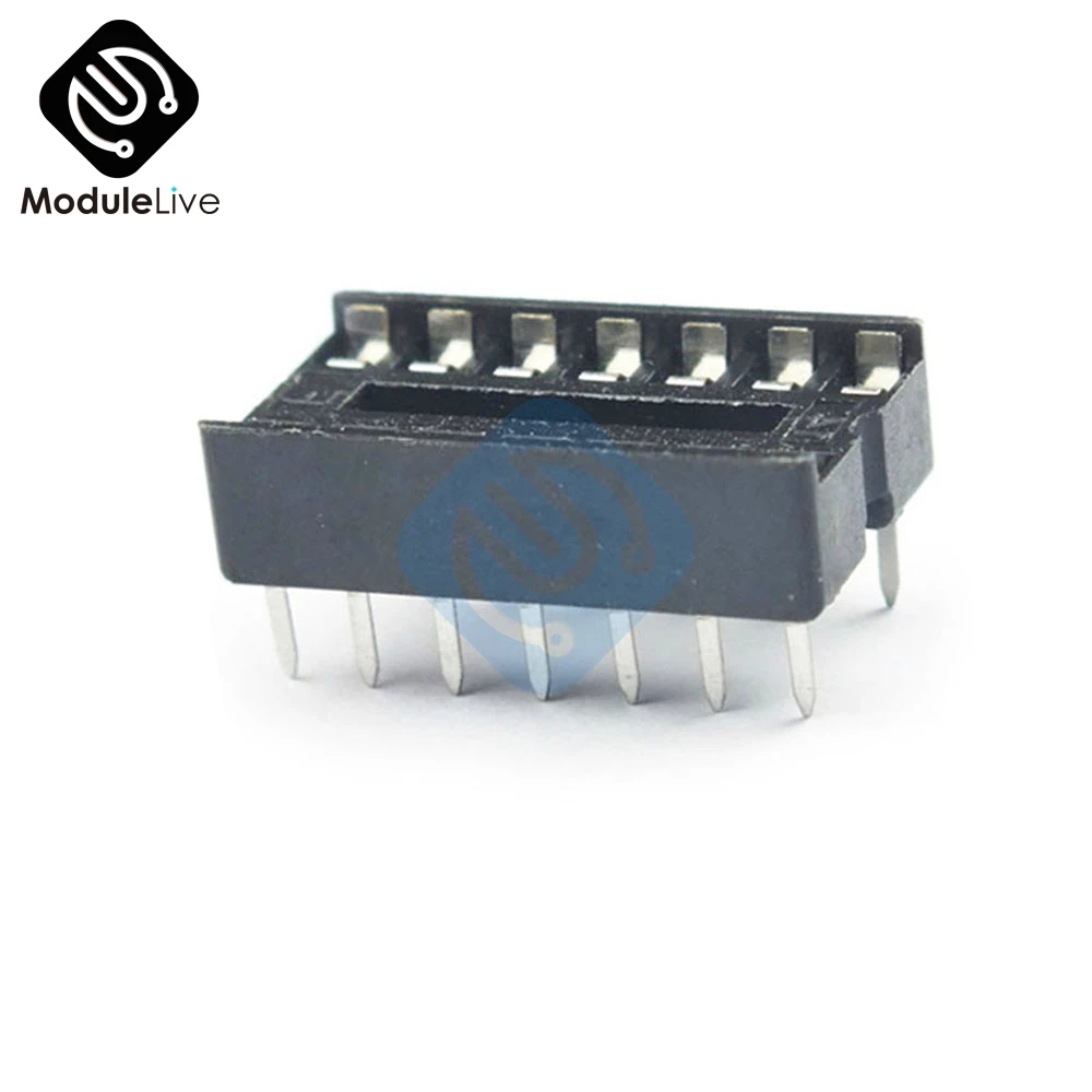 10pcs DIP 14 pins IC Socket Adaptor Adapter Solder Type Socket DIP-14
