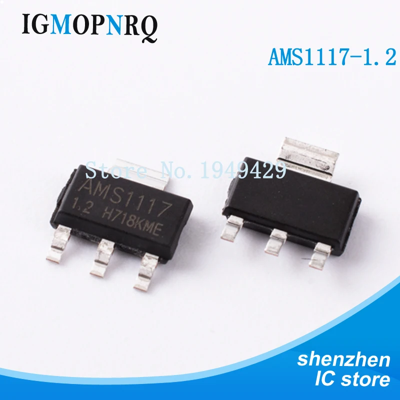 New 200PCS/Lot AMS1117-1.2 LM1117-1.2 SOT-223 1.2V AMS1117 Voltage Regulator