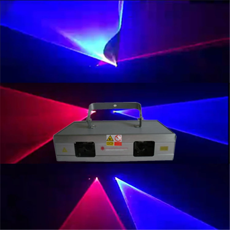 Hot sale Double head red blue beam laser light stage lighting DJ Disco show laser projector home party bar laser lights