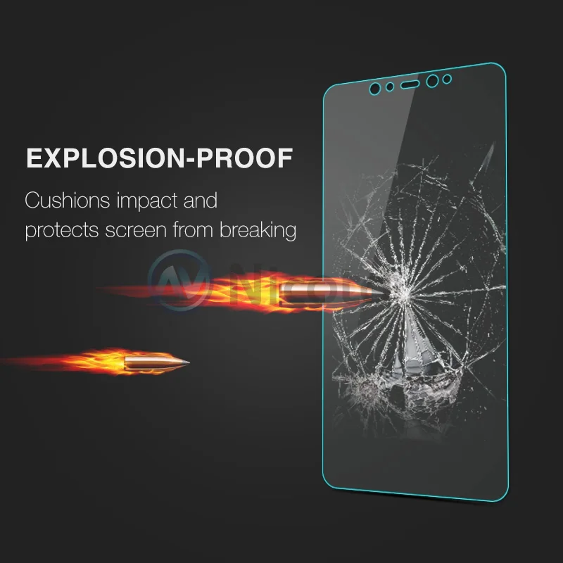 Nicotd Tempered Glass For Xiaomi Mi 8 Lite Screen Protector 9H 2.5D Phone On Protective Glass For Xiaomi Mi 8 Mi8 Glass film