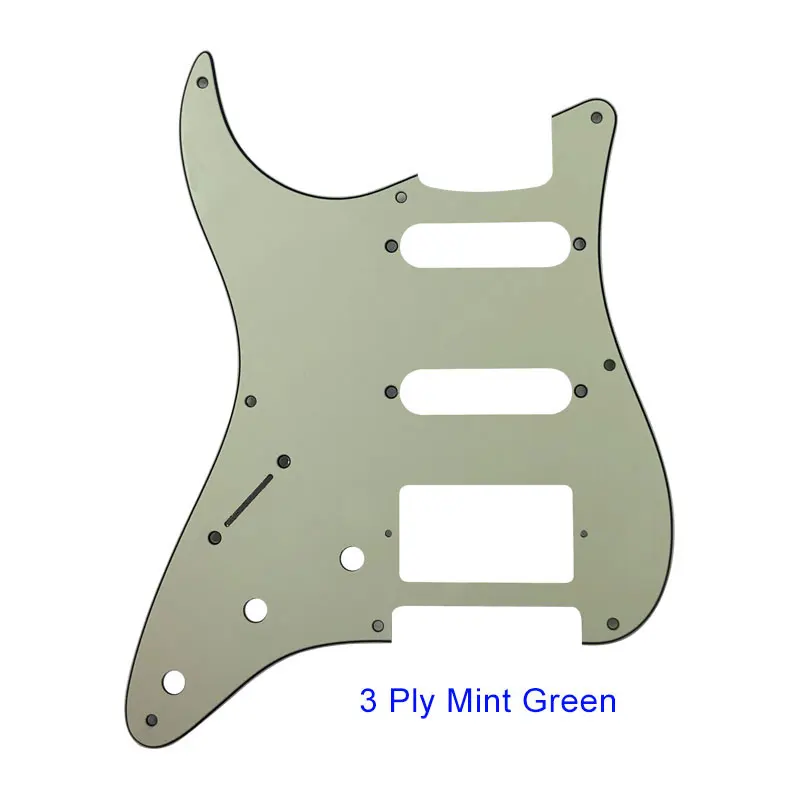 Quality Guitar Parts For US Left Handed 57\' 8 Screw Holes Strat Guitar Pickguard With PAF Humbucker HSS Scratch Plate