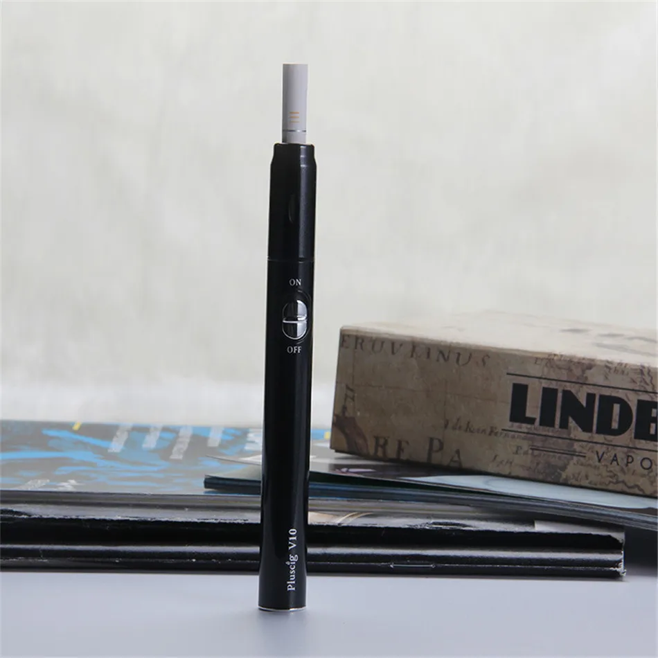 Vendita calda originale Pluscig V10 Vape Pen heat not burn vaporizzatore con kit vape 900mah compatibile per stick iqo stick IQOC