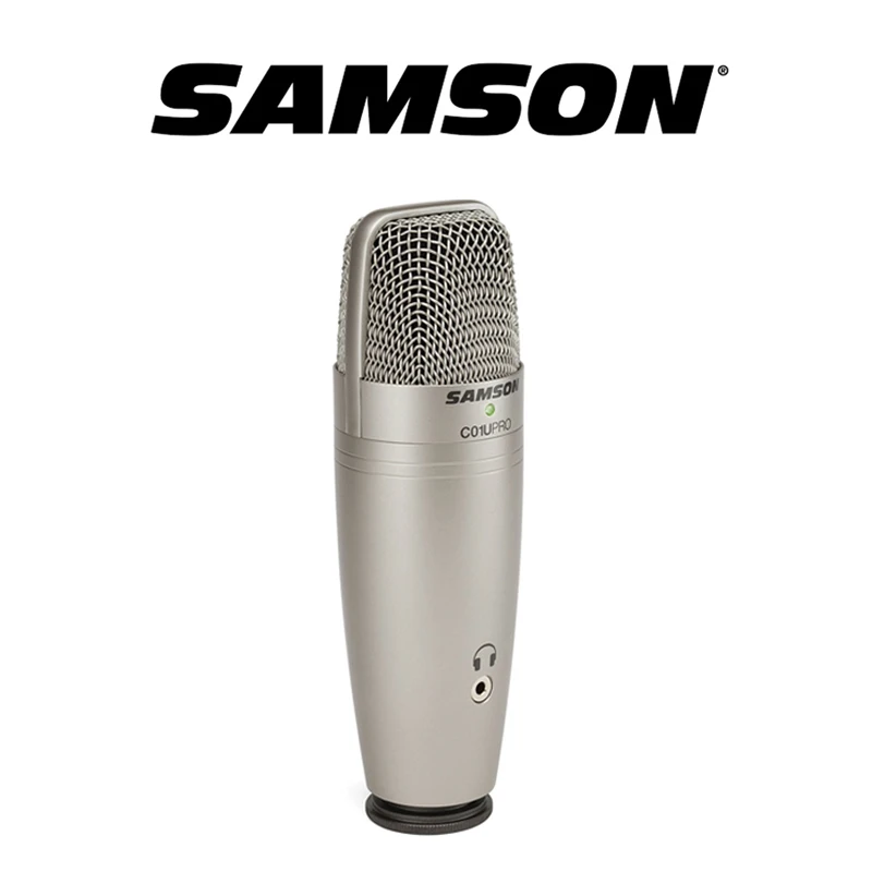 Samson C01U Pro USB Studio Kondensator Mikrofon mit echtzeit überwachung großer membran kondensator mikrofon für rundfunk