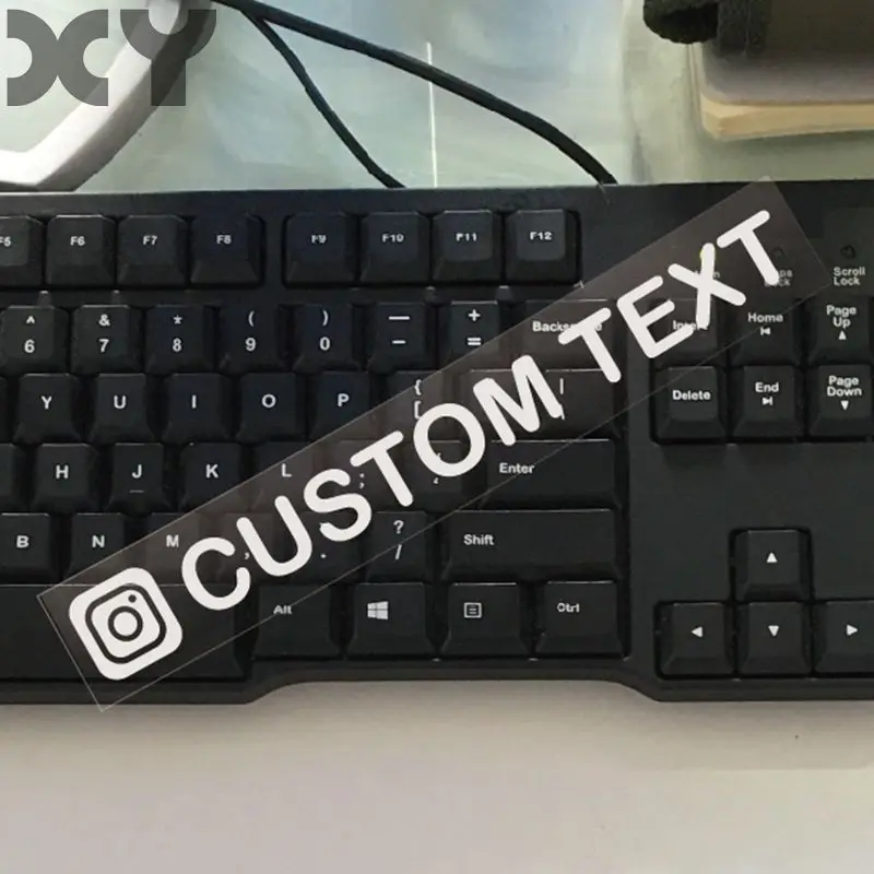 XY Personalized Custom Text For Instagram Username Waterproof Car and Motorcycle Sticker Bumper Sticker Drop Shipping