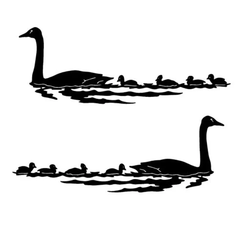 14.8X5.4CM 2X GOOSE GEESE BIRD Boat (1 RIGHT & 1 LEFT) Fun Vinyl Decals Car Stickers S6-2396