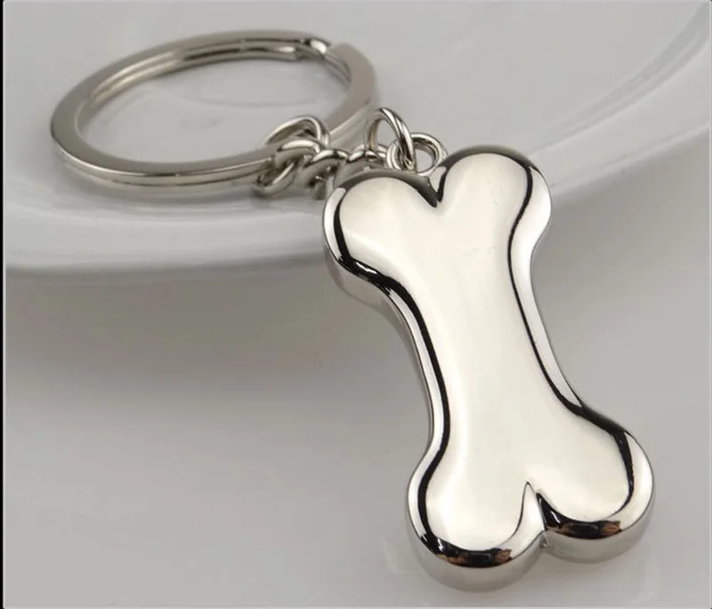 100 pcs/lot Zinc alloy dog bone  high quality simple bone sharp DIY dog id tag blank can crave name and mobile dog id tag