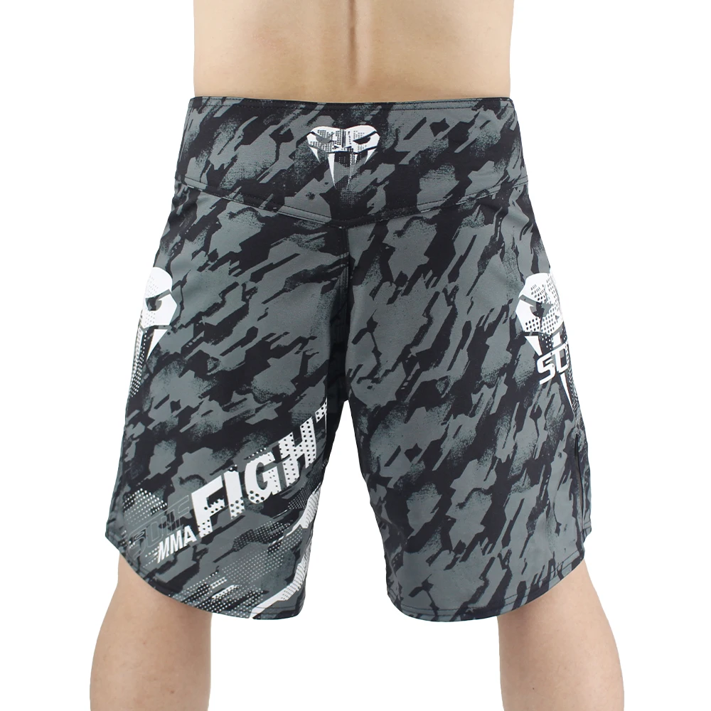 SOTF mma Adulti serpente velenoso Camouflage Uomo Donna pantaloncini da boxe geometrici Tiger Muay Thai mma pantaloncini abbigliamento lotta sanda