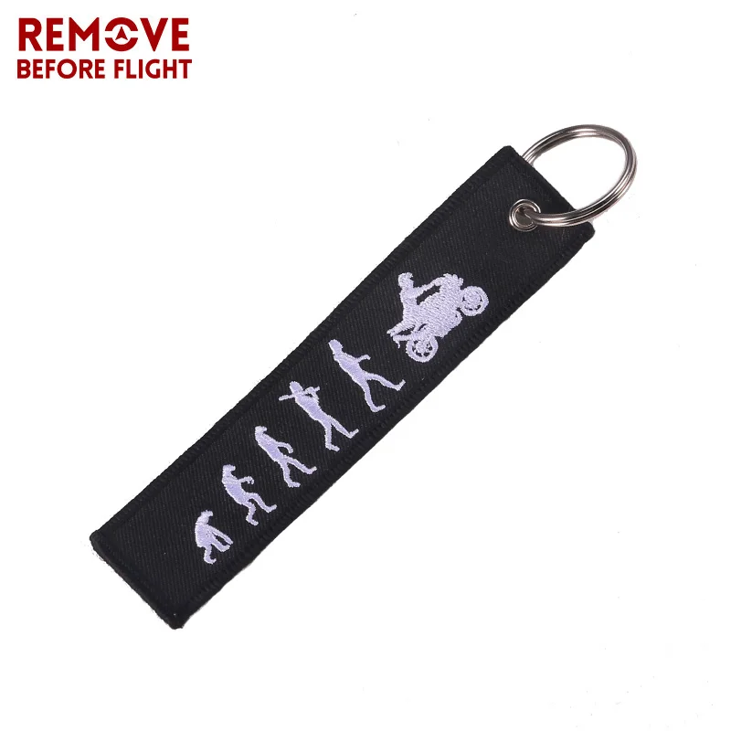 50PCS Fashion Car KeyChain Embroidery Drop A Gear And Disppear KeyRing for Motorcycle llaveros Keychain Key Fobs OEM ATV Keyring