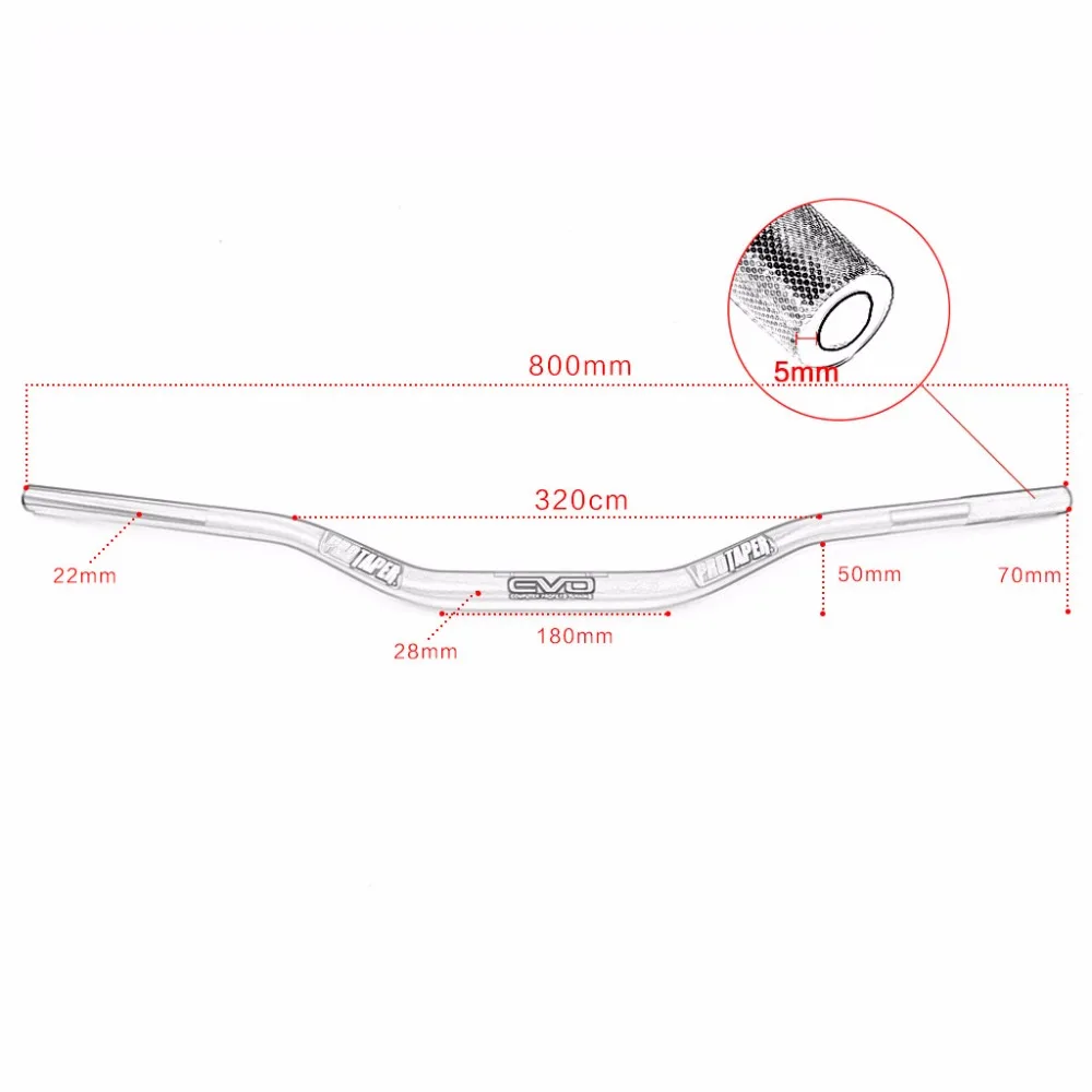 Handlebar PRO Taper Fat Bar Fat Bar 1-1/8\