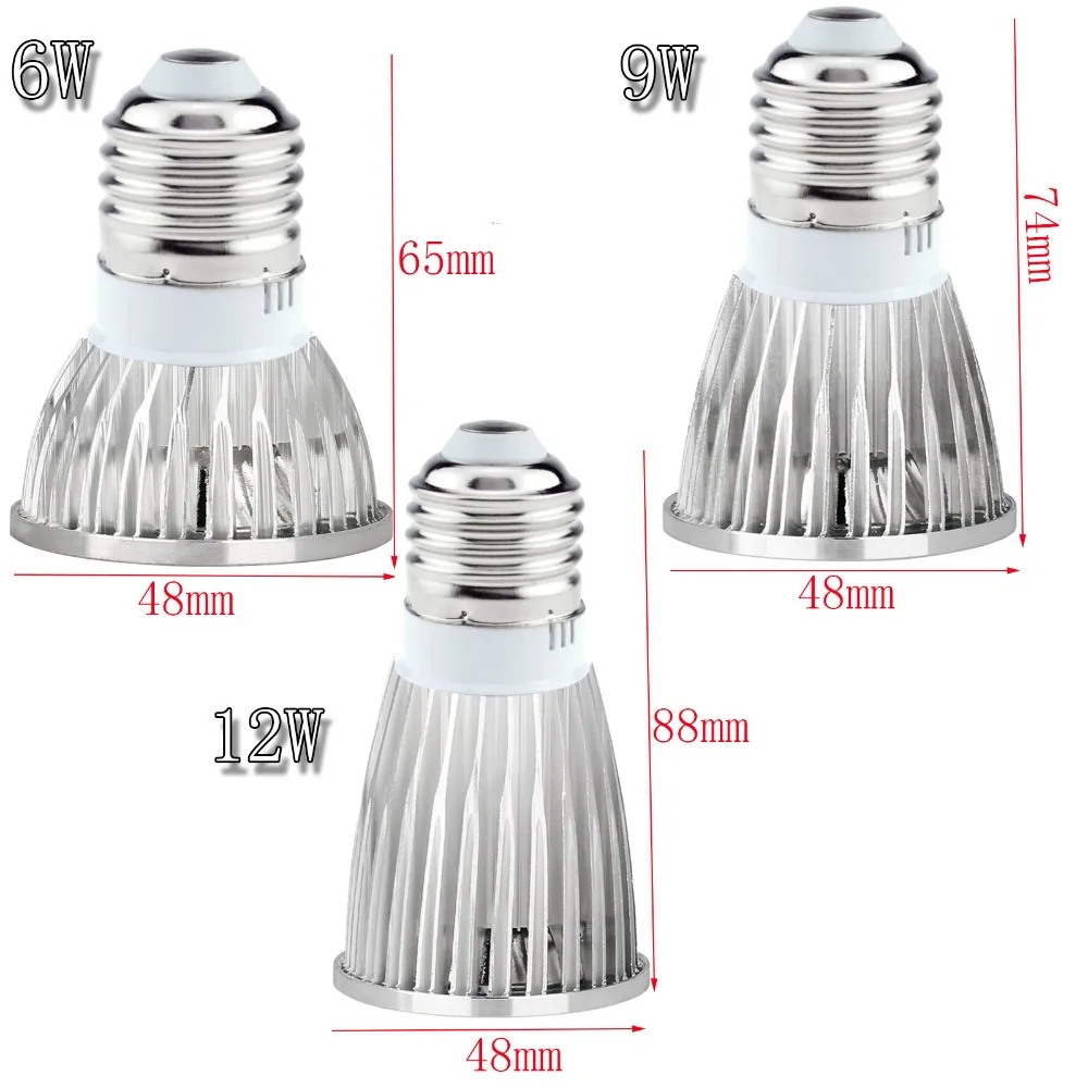 10Pcs/Lot Super Bright LED COB Spotlight Bulbs GU10 B22 E27 E14 6W 9W 12W Lamps Bright LED lamp light AC 220V - 240V Spot Lights