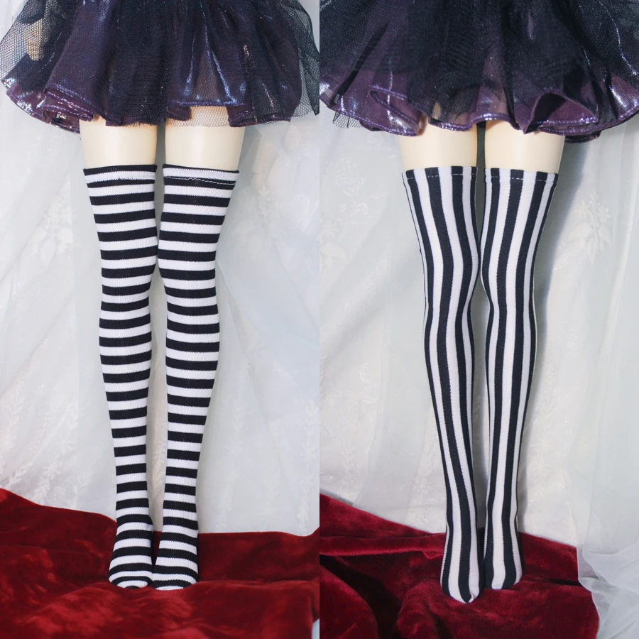 

New 1/3 1/4 1/6 Uncle SD MSD YOSD BJD Doll Clothes Horizontal stripes/Vertical stripes Thigh stockings