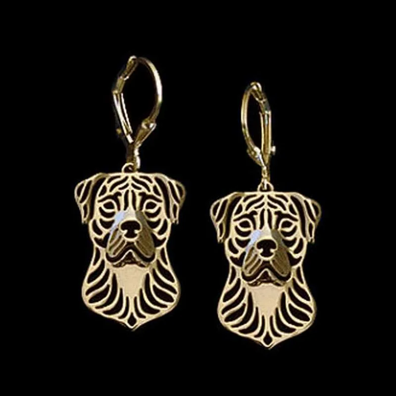 Lovers' Animal Dog Earrings Female Perro De Presa Canario Earrings