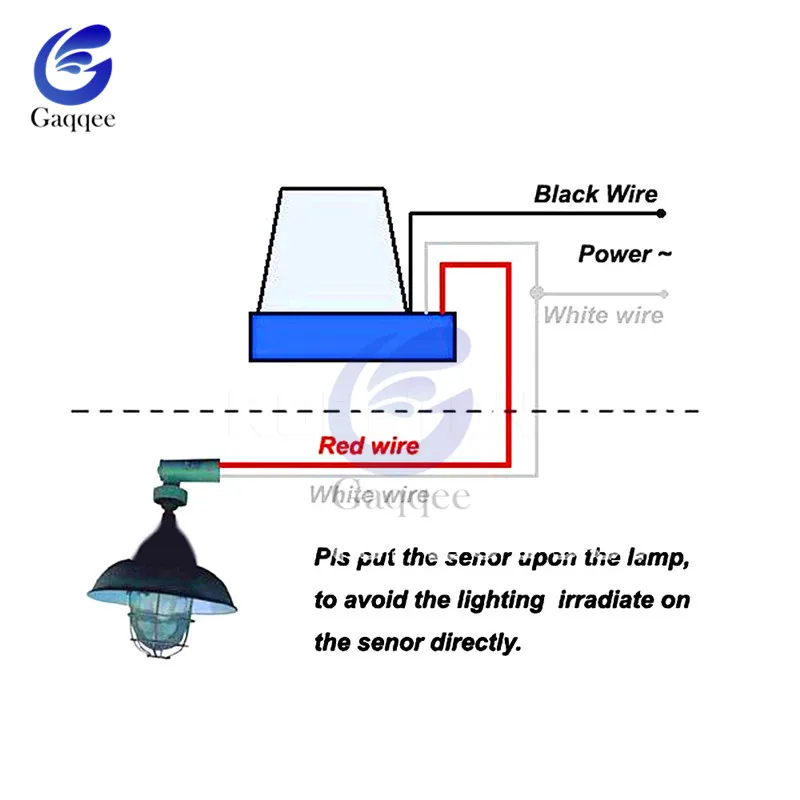 Automatic Auto On Off Photocell street Light Switch DC AC 220V 50-60Hz 10A Photo Control Photoswitch Sensor Switch DC 12V 24V