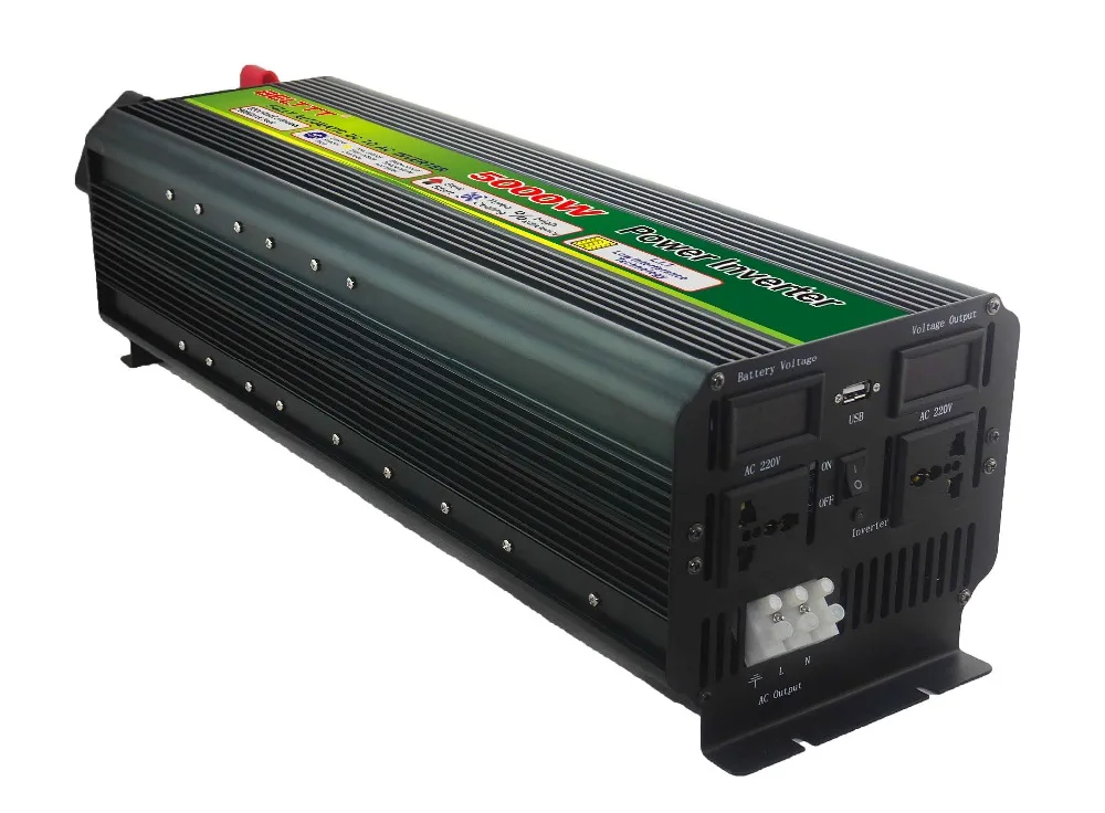 High Efficiency 5000w With LCD Display dc 12v to ac 220v inverter Solar Power Inverter made in China