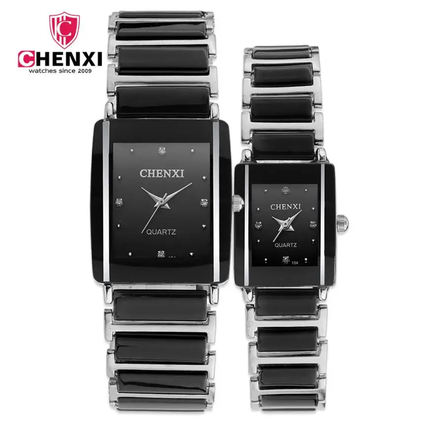 Top Luxury Brand Chenxi Watch Fashion Rectangle Watches Mens Watches Womens Watches Lovers Watches Quartz horloge mannen