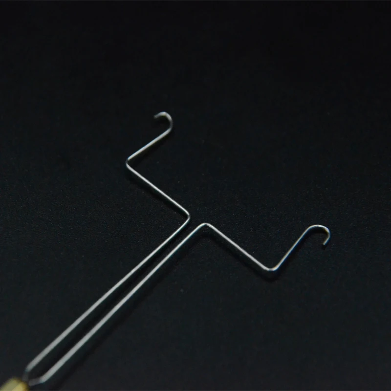 CONTEMPLATOR 1pc split wire Y-shaped dubbing twister fly fishing tool half hitch brass handle fly tying tackle dubbing partner