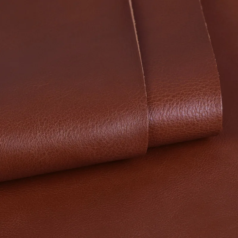 2pcs DIY leather craft making  full-grain wrestling cattle hide leather with brown thick 2.2mm 22x30cm