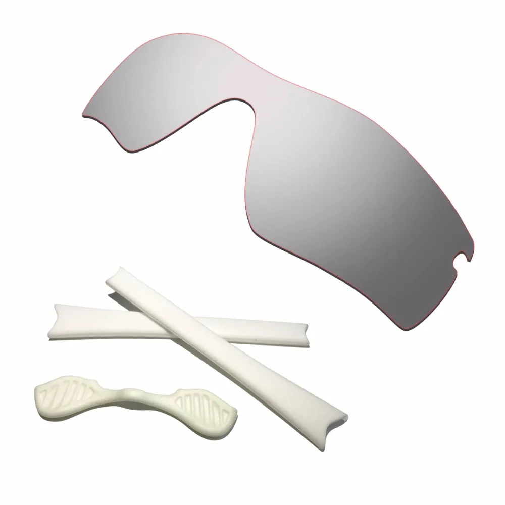 

HKUCO For Radar Path Polarized Replacement Lenses And White Earsocks Rubber Kit Combined Sale