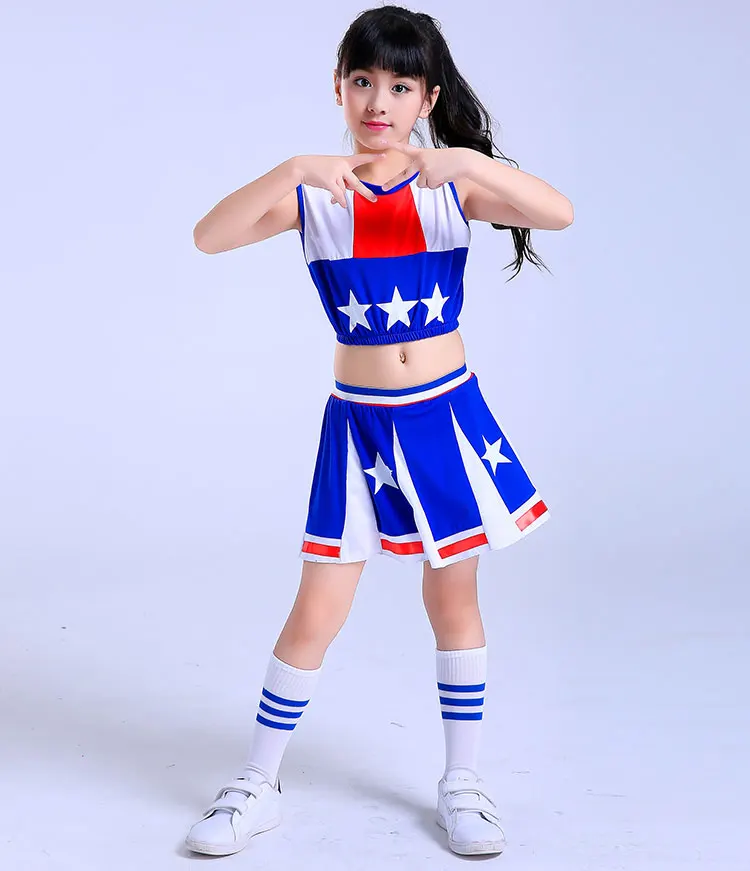 Uniformes scolaires pour garçons et filles, uniformes de pom-pom Girl, combinaisons d'équipe de pom-pom Girl pour enfants, classe de calligraphie pour enfants, costume de pom-pom Girl