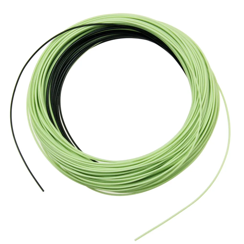 WF5/6/7/8/9 F/S Fly Line 100FT Moss Green Floating Fly Fishing Line & Sink Tip