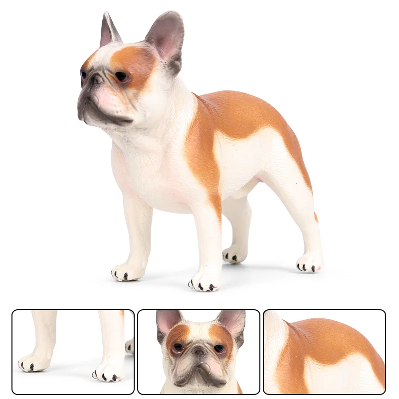 Oenux Schöne französische Bulldogge, Tiere, süßer Welpe, Schlaf, fauler Hund, Actionfiguren, Modellfigur, PVC, Heimdekoration, Bildungsspielzeug – Detail 5