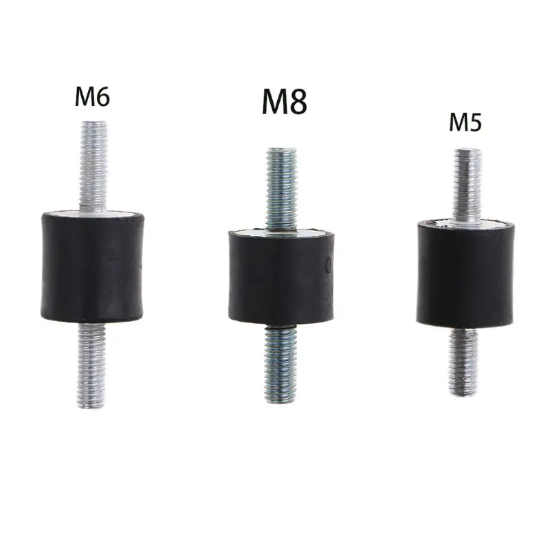 Резиновое Крепление M5/M6/M8, поглотитель с двойной наружной резьбой, антивибрационный силиконовый блок, катушка для лодки, автомобиля, амортизатор, инструменты