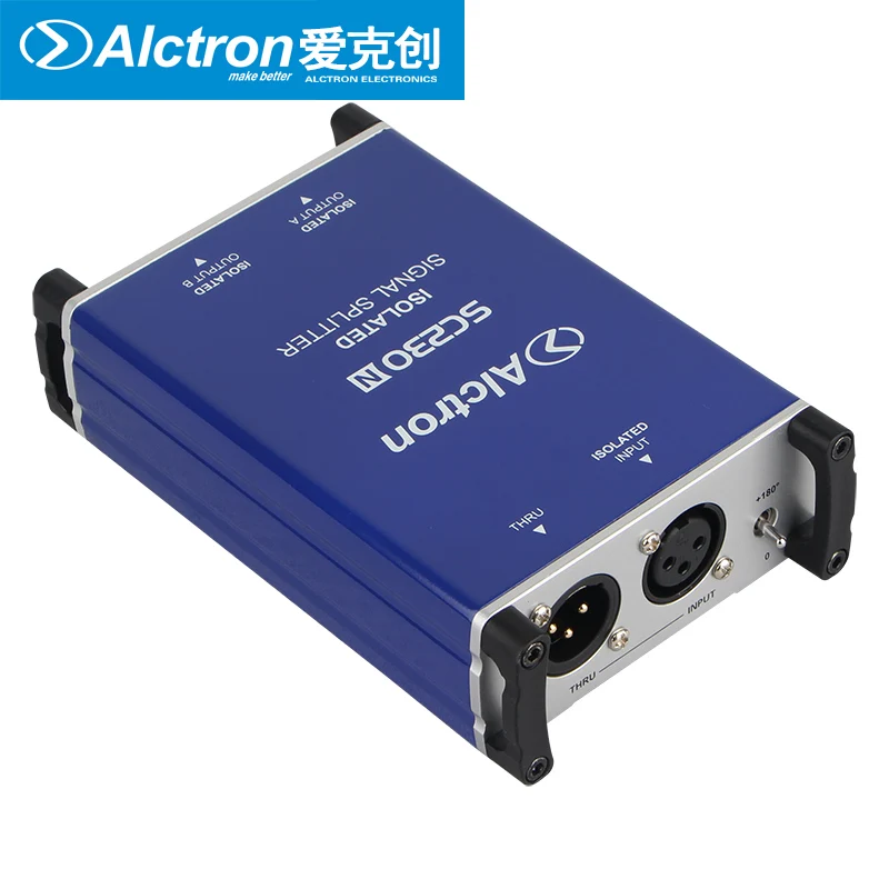 Alctron professional isolated signal splitter microphone splitter SC230N with double XLR outputs