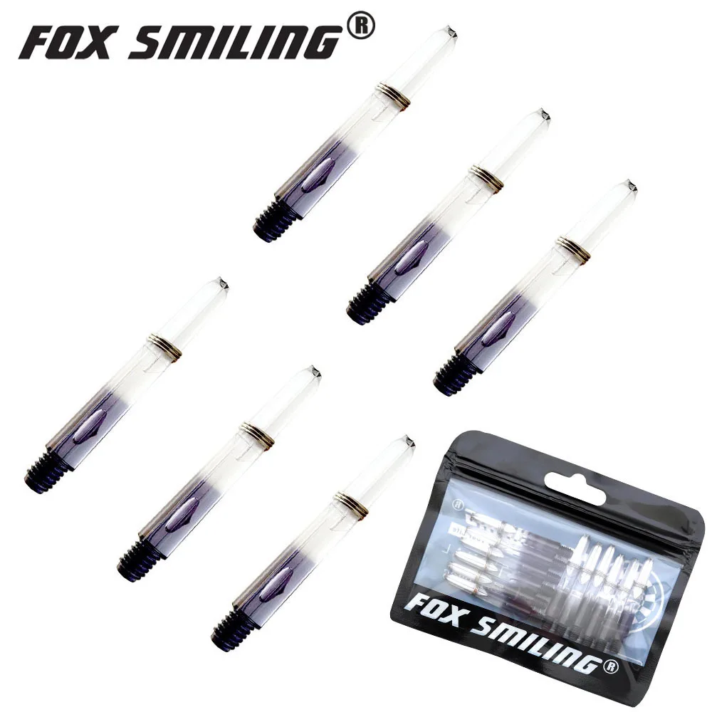 Fox Smiling-Ejes de dardos, eje de nailon para dardos profesionales, accesorios de plástico, 5 colores, 2BA, 35mm, 12 unidades