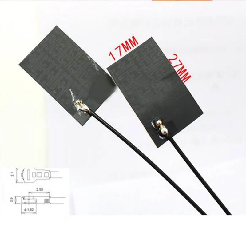 1pcs 433Mhz 6dbi High Gain LoRa Antenna PCB Internal Aerial Piamater FPC 27*17mm SMA Female Jack Nut to U.FL  Pigtai Connector