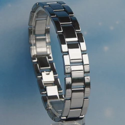 vary length 16mm width shiny polished  heavy hi-tech scratch proof tungsten bracelet