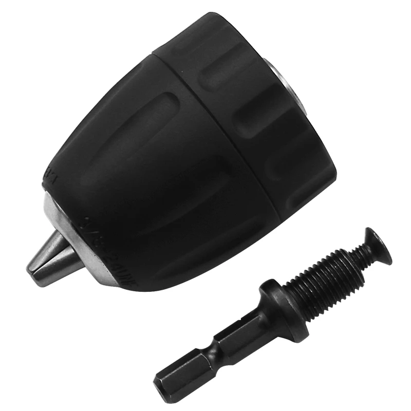 1 0.8-10 Mm Móc Khóa Mũi Khoan Chuck 3/8 "24UNF Kèm Bộ Chuyển Đổi Cho Khoan Điện Dụng Cụ Điện Phụ Kiện