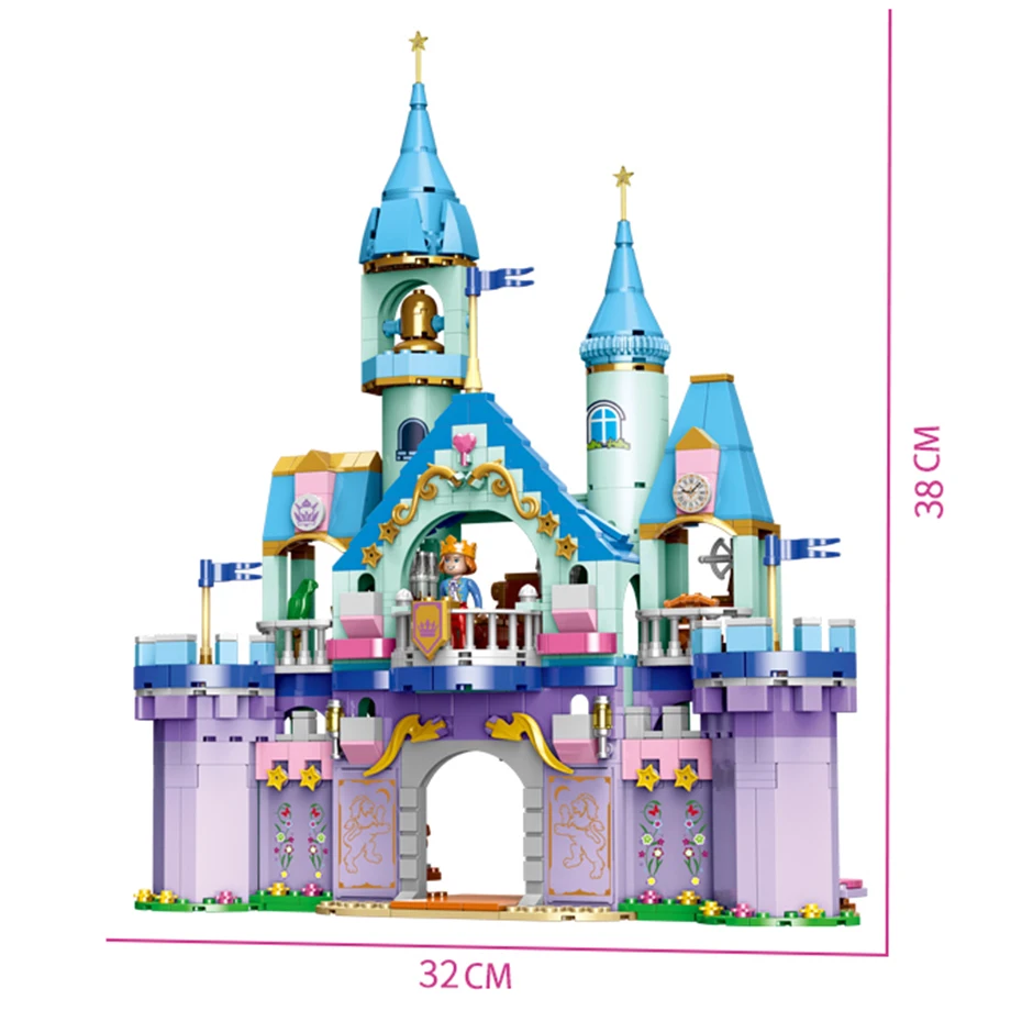 XINGBAO 12024 873PCS City Girls Series Legoinglys The Prince Castle Set Building Blocks Bricks Girls Friends Model The Toys