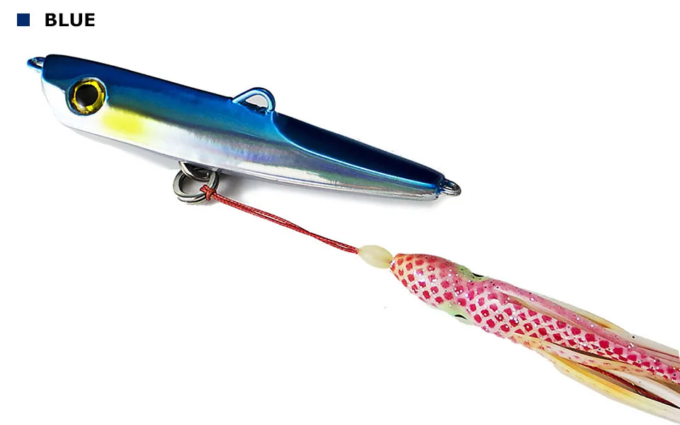 Countbass 150 g 5,3 Unzen Inchiku Jigs mit Octopus Assist Hook, Squid Jigging, Saltwater Bottom Ship Snapper Angelköder – Detail 8