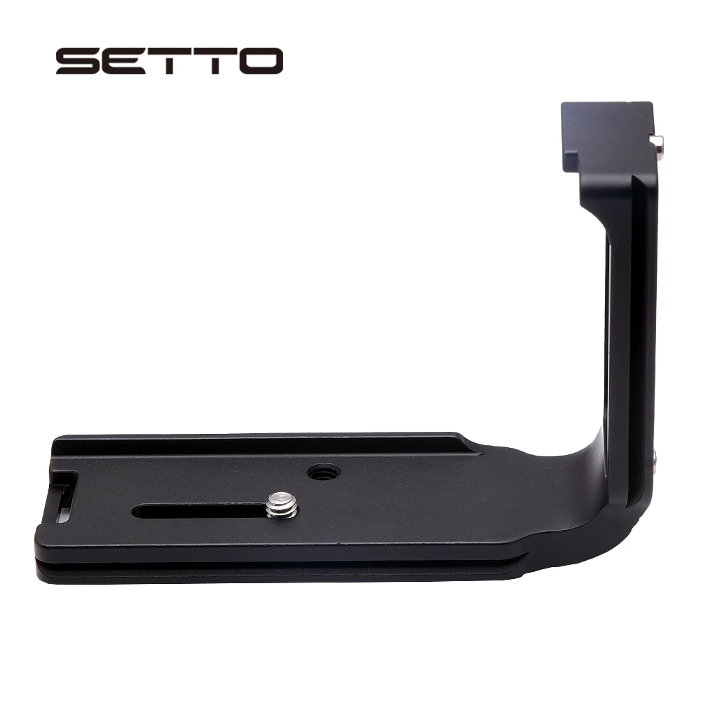 SETTO Custom L Plate Bracket Quick Release Plate for Nikon D850 Camera Body Arca Sunwayfoto Benro Sirui RRS Compatible