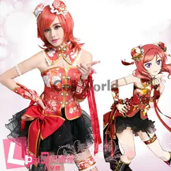 Love Live China Dress Nishikino Maki Chinoiserie Cheongsam Outfits Anime Customizable Cosplay Costumes