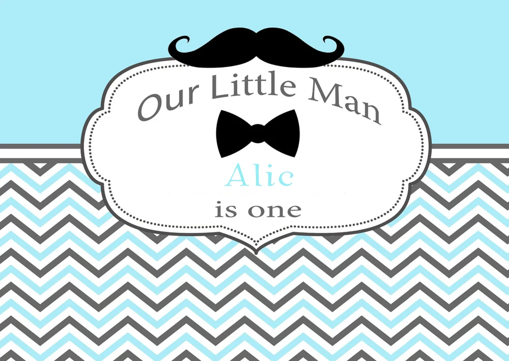 BEIPOTO Our Little man birthday party backdrop for photography photo background dessert table baby shower Mustache decor studio