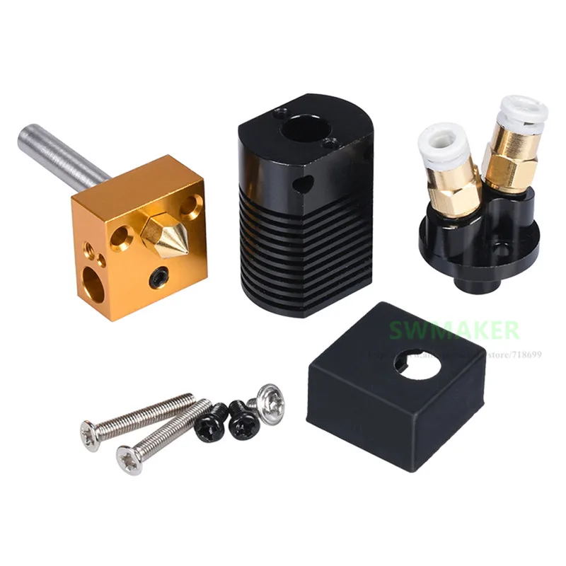 Upgrade 12/24V 2 In 1 Out Extruder Hot End Kit Dual-color 1.75MM For CR-10S PRO Ender-3 CR-X CREALITY 3D Printer