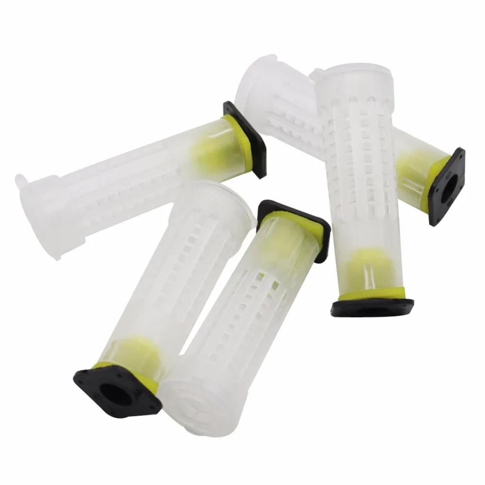 100 Sets Bee Equipment Queen cage 7.6cm 2.6cm diameter The new beekeeping equipment Insects tools wholesale Bee feeder