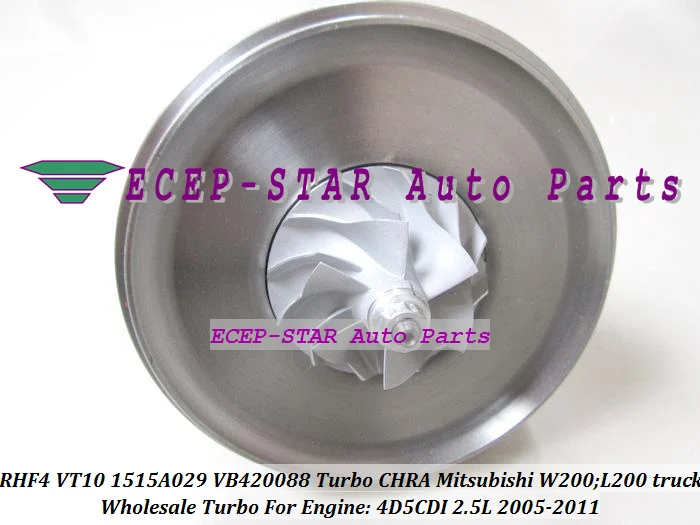 Free Ship Turbo CHRA Cartridge Core RHF4 VT10 1515A029 VB420088 For Mitsubishi W200 L200 Pickup 2005- Di-D 4WD 4D5CDI 2.5L 2.5TD