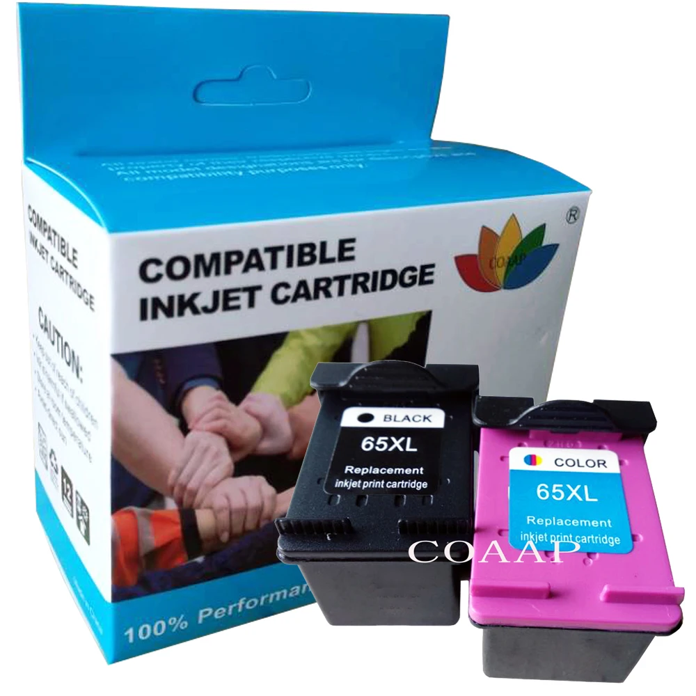 

Compatible ink cartridge for HP 65 XL for DeskJet 3720 3722 3723 3732 3752 3755 3730 3758 All-in-One Printers