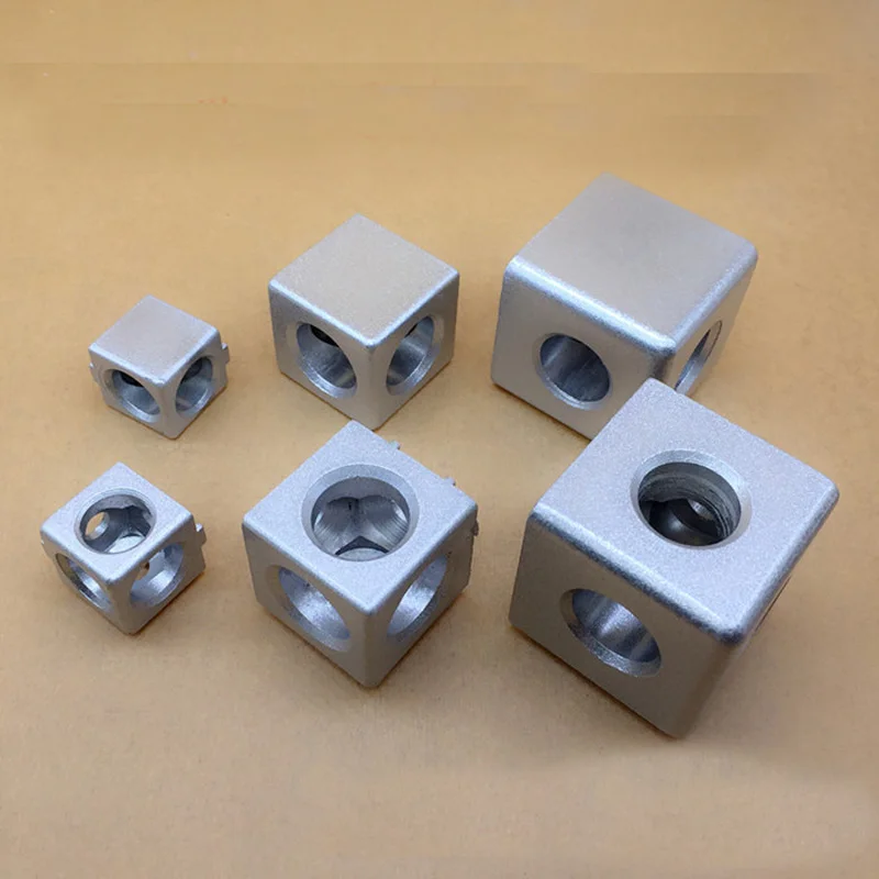 European Standard 20/30/40 Tee Joint Two-way Right Angle Connection Block Corner Straight Angle Two/Three Dimensional Connector