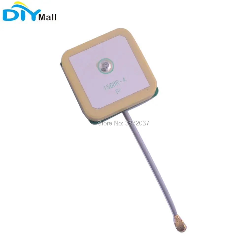 10 pz/lotto 25x25x6.5 millimetri GPS Beidou Antenna Attiva IPX Connettore 1575.42 MHZ 1561 MHz